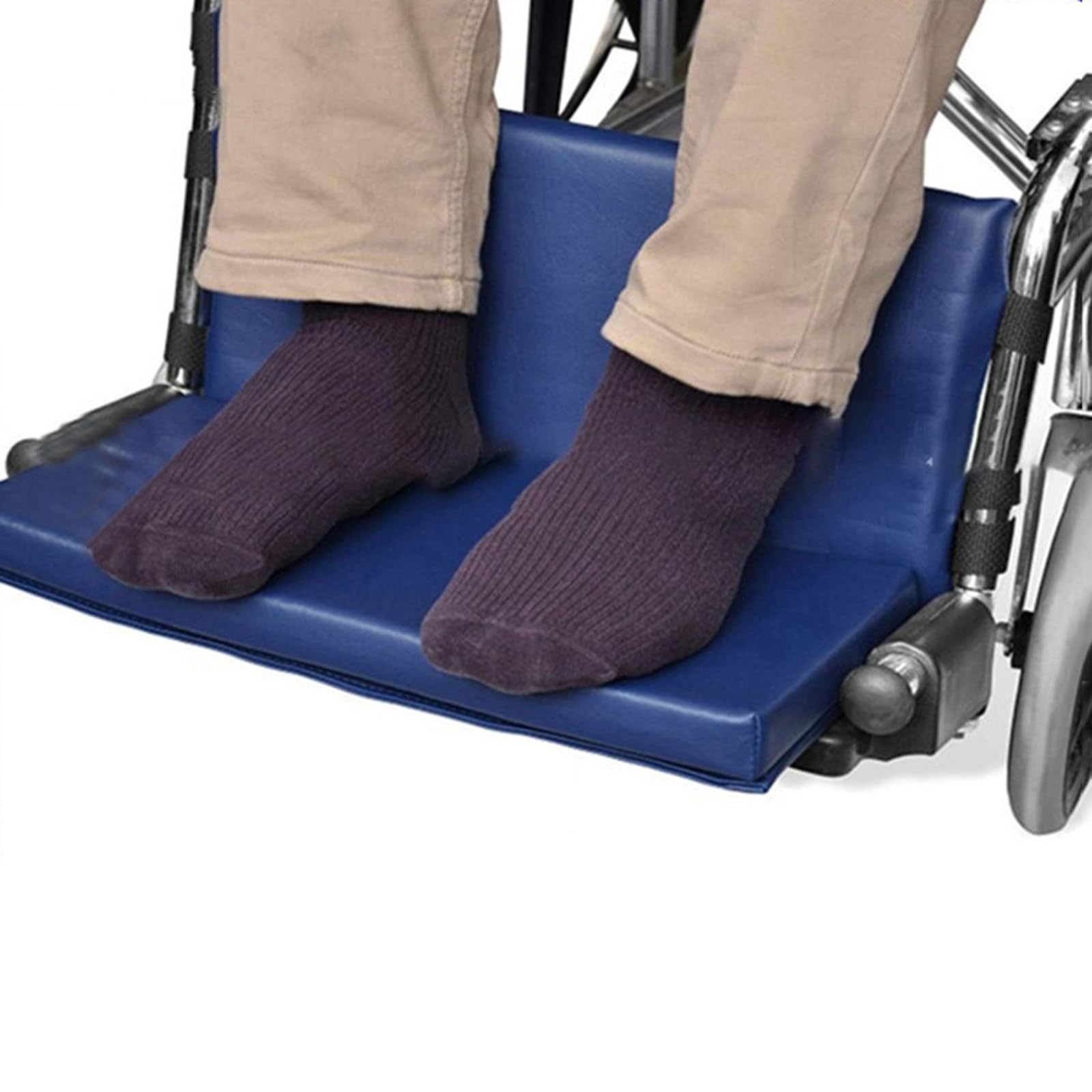 Extensor de reposapiés para silla de ruedas, protector de cojín para piernas con correa de liberación rápida, fácil instalación, 20 x 16 pulgadas