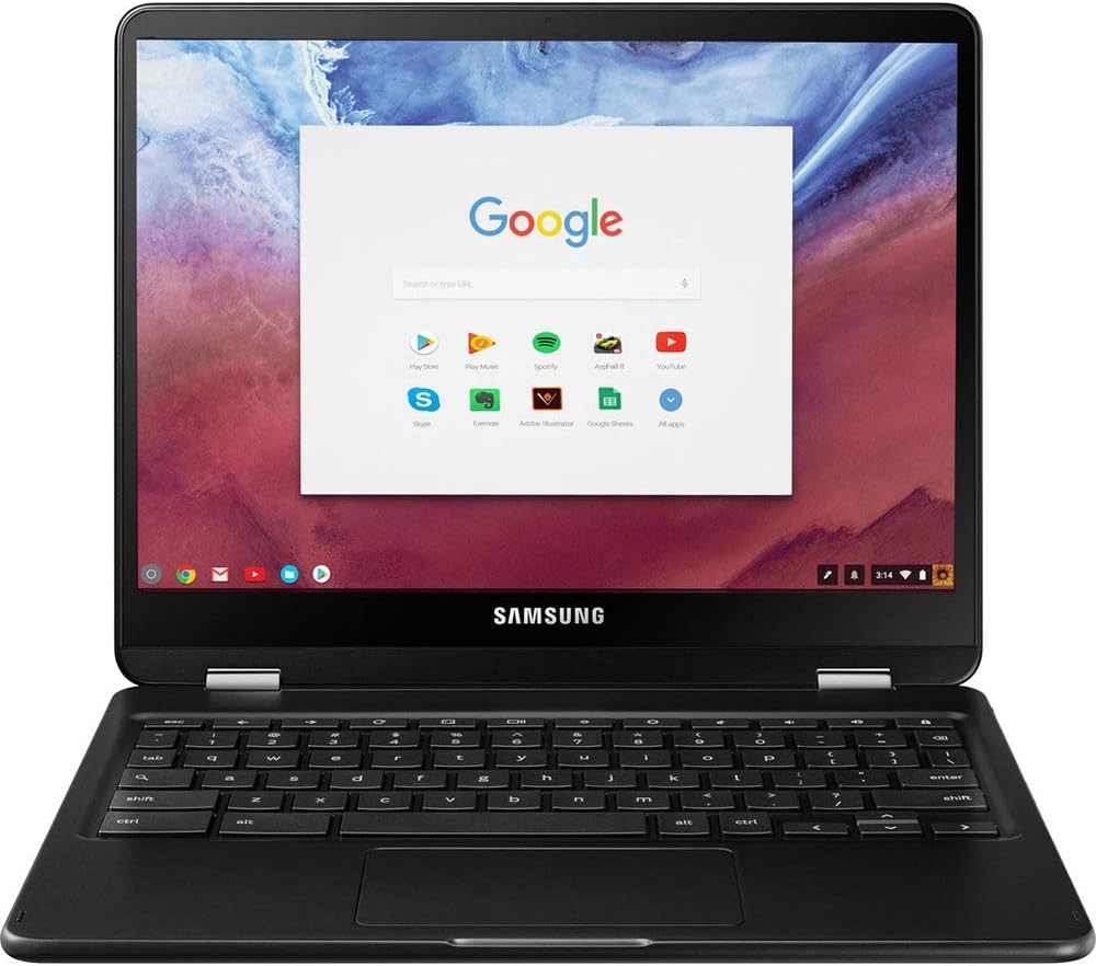 Samsung XE510C25-K01US Intel CORE M3 6Y30 0.9 GHz Laptop, 4 GB RAM, 32 GB SSD, 12.3" LCD, Metallic Black, Chrome