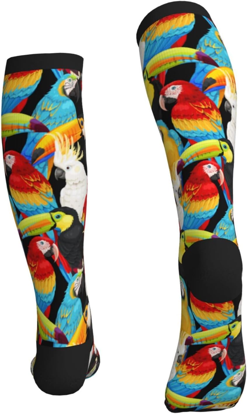 Compression Socks For Women & Men Circulation 15-20 Mmhg Knee High Best Support For Travel Running Athletic - Image 6