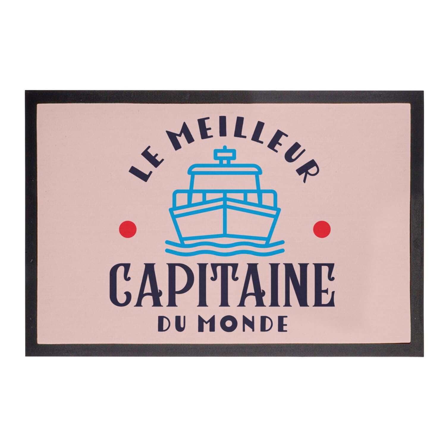 Paillasson Rose de navigation Meilleur Capitaine du Monde cadeau pour marin