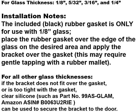 Miniatura 2 de Manija de puerta de ducha sin marco cromado brillante de 3 pulgadas con huelga de metal e imán - Juego