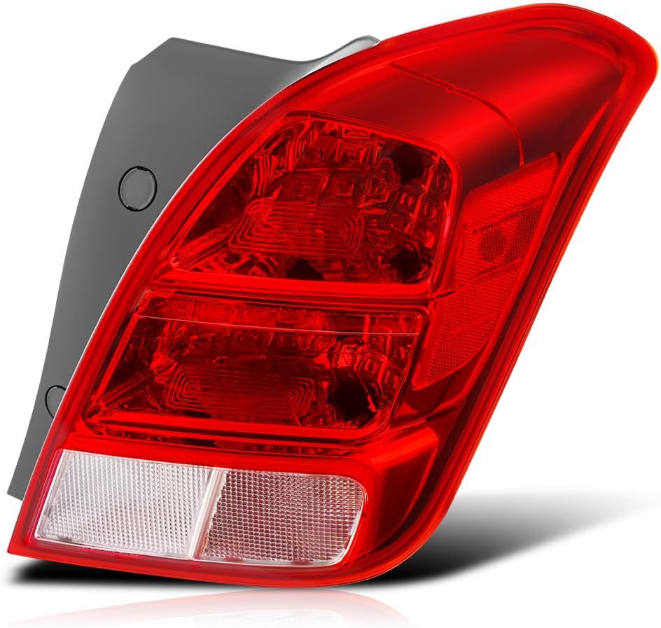 PM PERFORMOTOR [Right/Passenger Side] Tail Light Rear Brake Lamps Assembly Compatible with 13-20 Chevy Trax,Chrome Housing Red Lens
