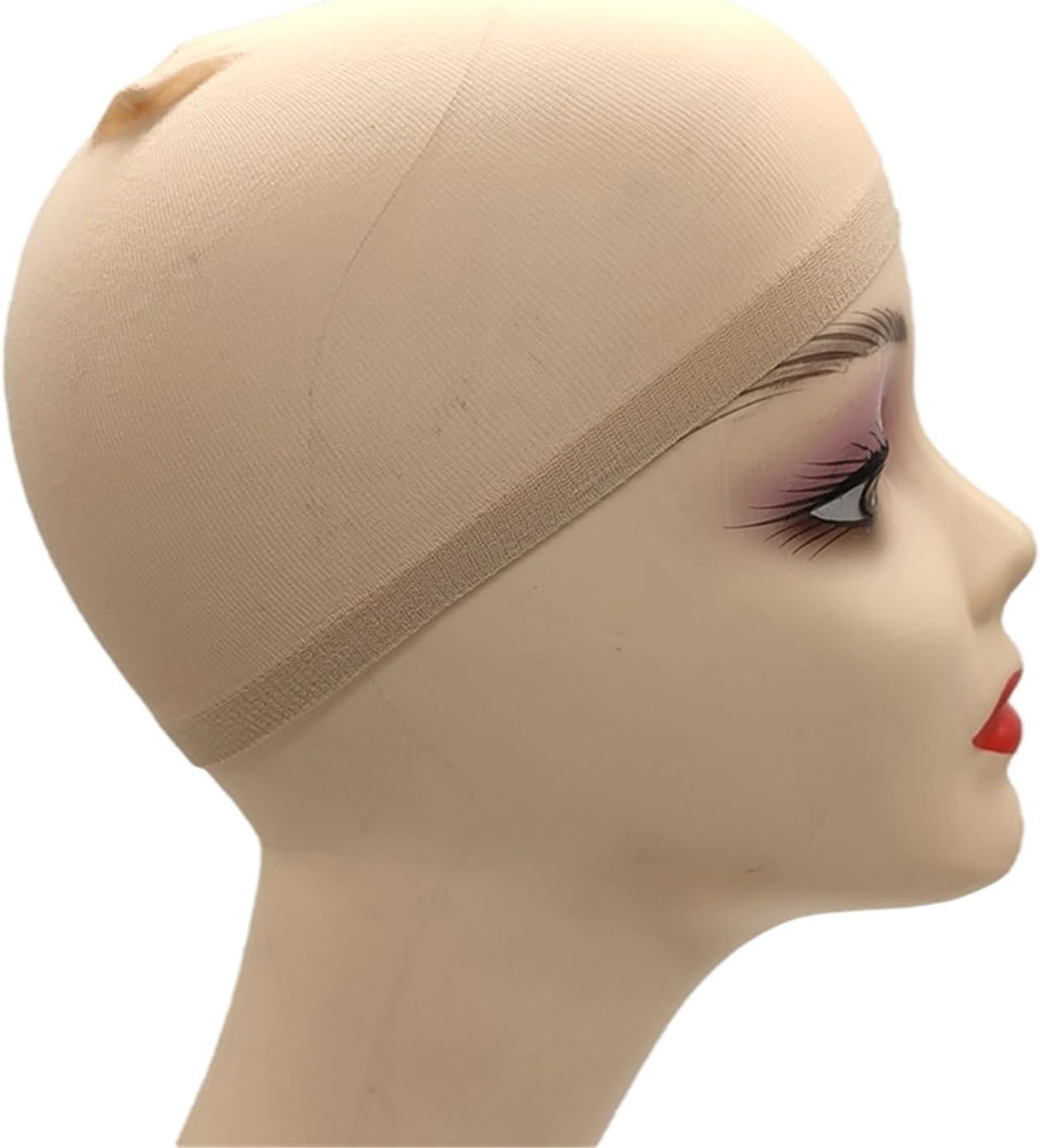 10pcs Top Stocking Wig Cap Hair Net For Weave Nets Black Brown Stretch Mesh For Making Wigs