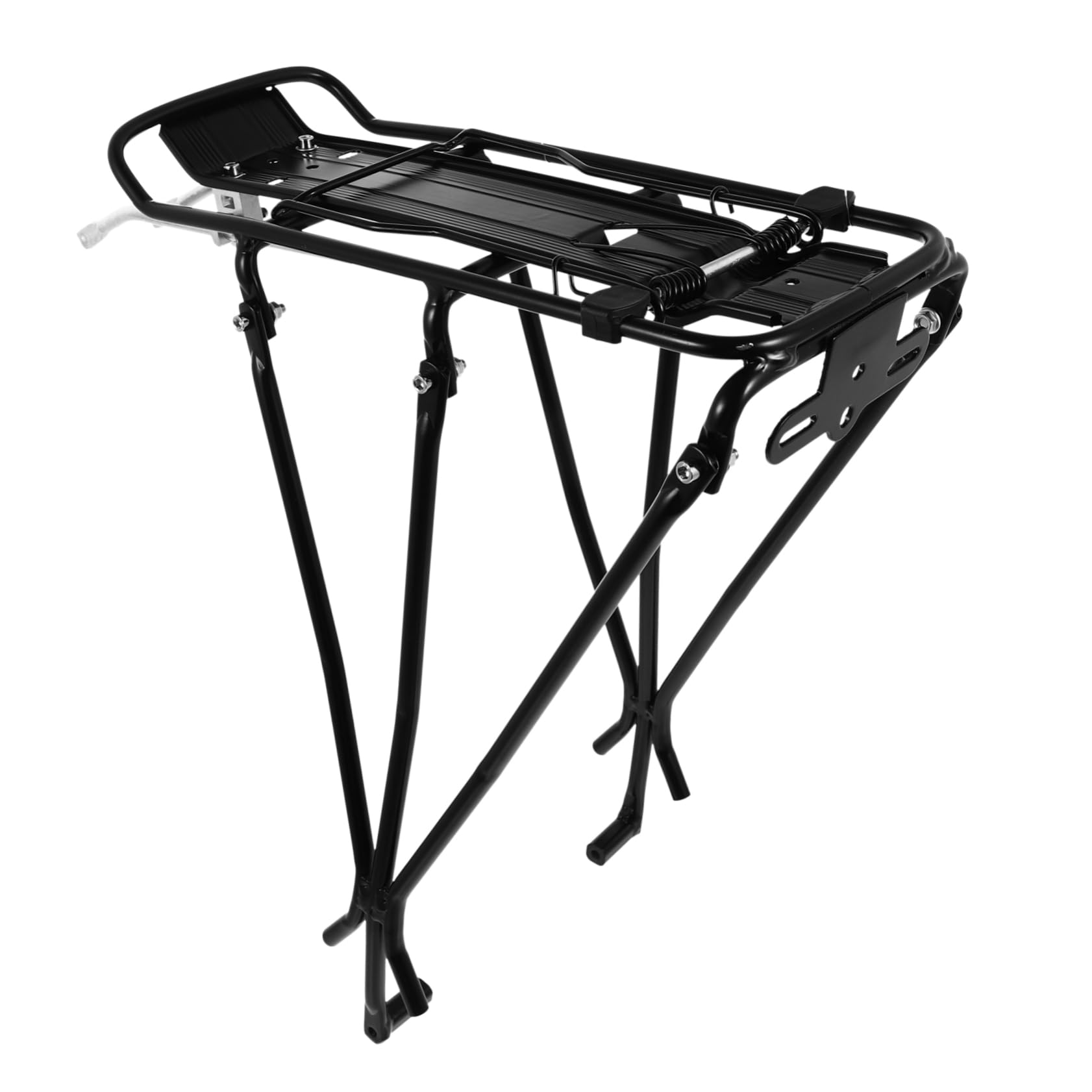 POPETPOP 1Pc Mountain Bike Rear Cargo Rack Durable Luggage Carrier Flexible and Lightweight for Bikes Easy Installation and Stability Black