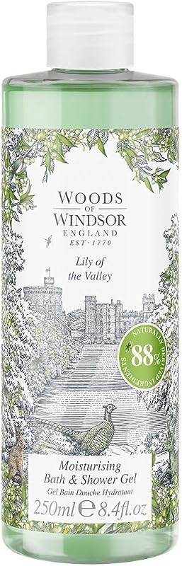 Gel de Banho e Chuveiro Woods of Windsor Lily of the Valley com Vitamina E, 250 mL