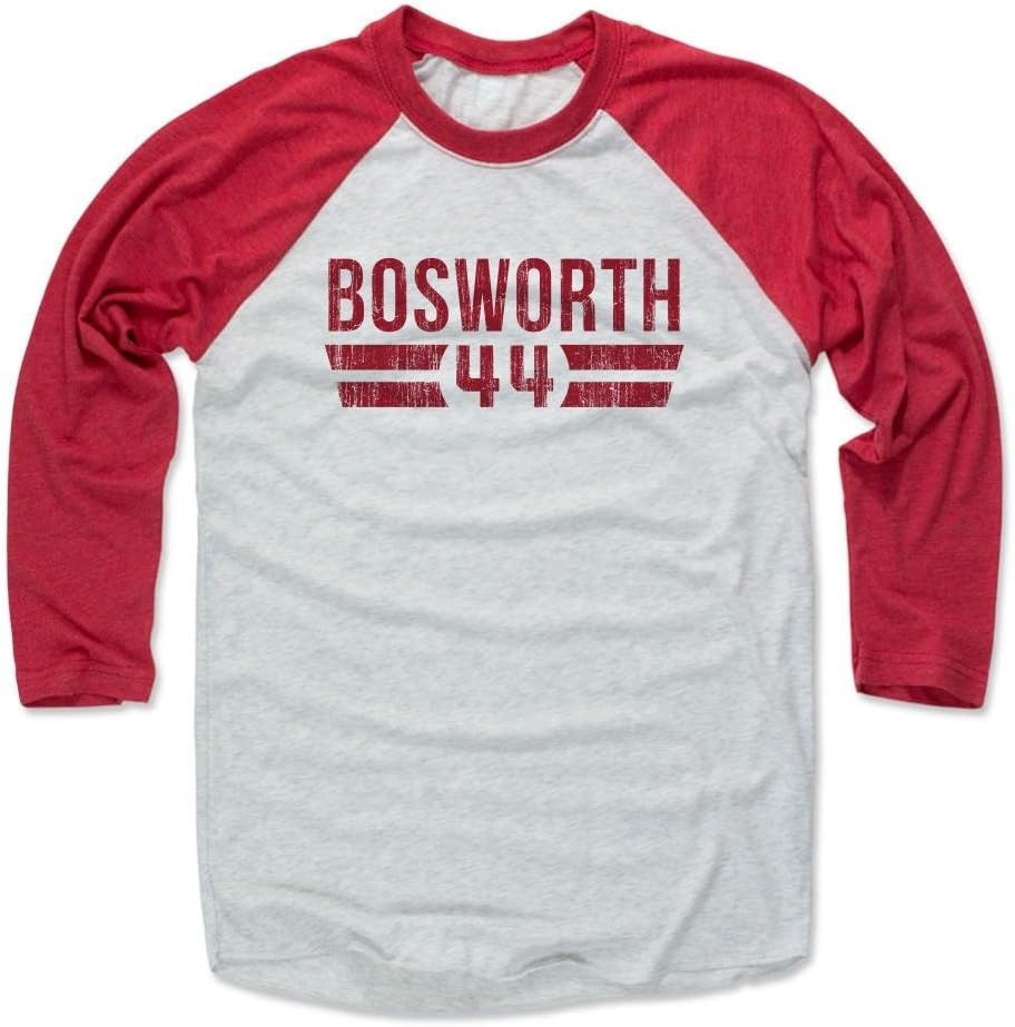 500 LEVEL Brian Bosworth 3/4 Sleeve Raglan T-Shirt - Brian Bosworth Font