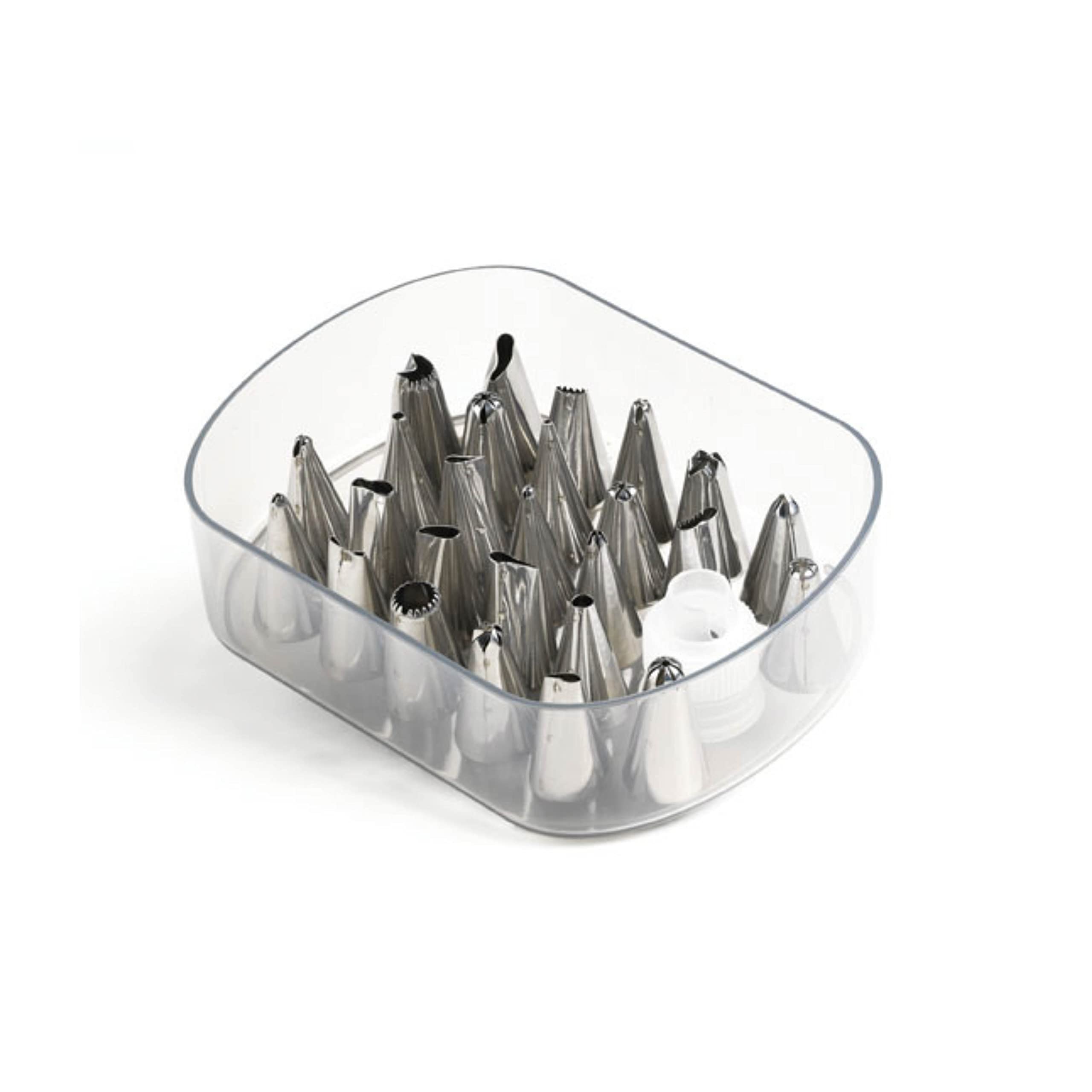 Mastrad F38401 - Boquillas para Manga pastelera (Acero Inoxidable, 26 Piezas)