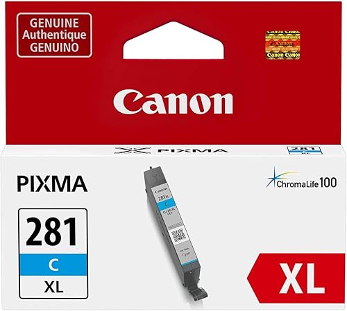 Miniatura 7 de Canon PGI-280  CLI-281 Paquete de tinta de 5 colores CLI-281 XL Depósito de tinta azul foto para impresoras PIXMA seleccionadas