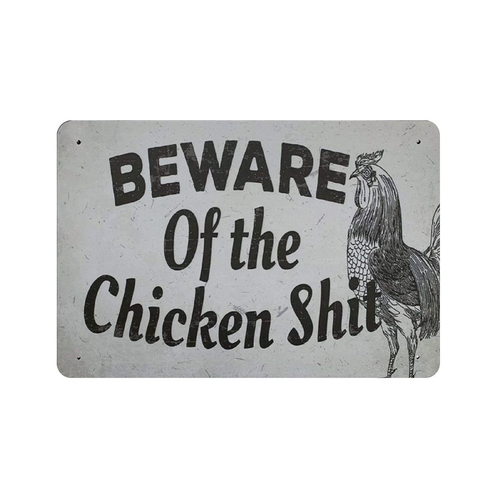 KEYGAMER Cock Metal Tin Sign, Vintage Plaque Poster Garage Bar Home Wall Decor 8 X 12 Inches