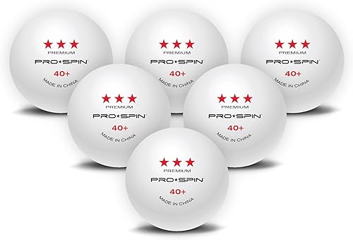 Miniatura 2 de PRO SPIN Elite Series Ping Pong Balls - Premium White 3-Star Table Tennis Balls  Tournament-Level 40+ ABS  Perfect Sphere for Perfect Spin  Superior