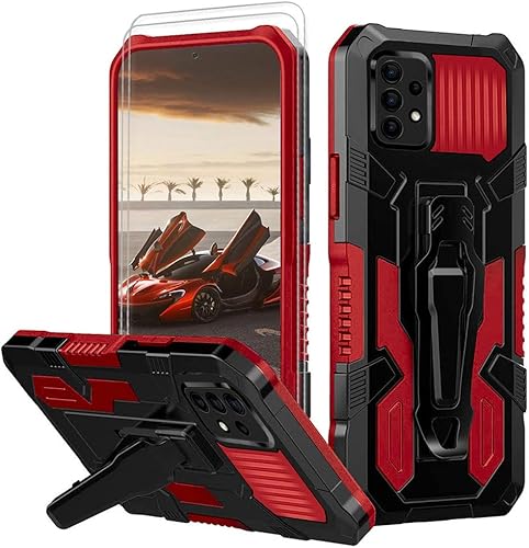 Miniatura 8 de Funda para Samsung A52, protección resistente de grado militar, para Samsung A52, anticaídas de 15 pies, con función atril magnético y 2 protectores