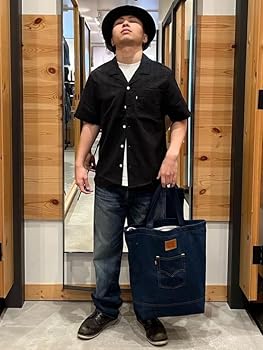 Amazon.co.jp: [リーバイス] バッグ デニム トートバッグ BACK