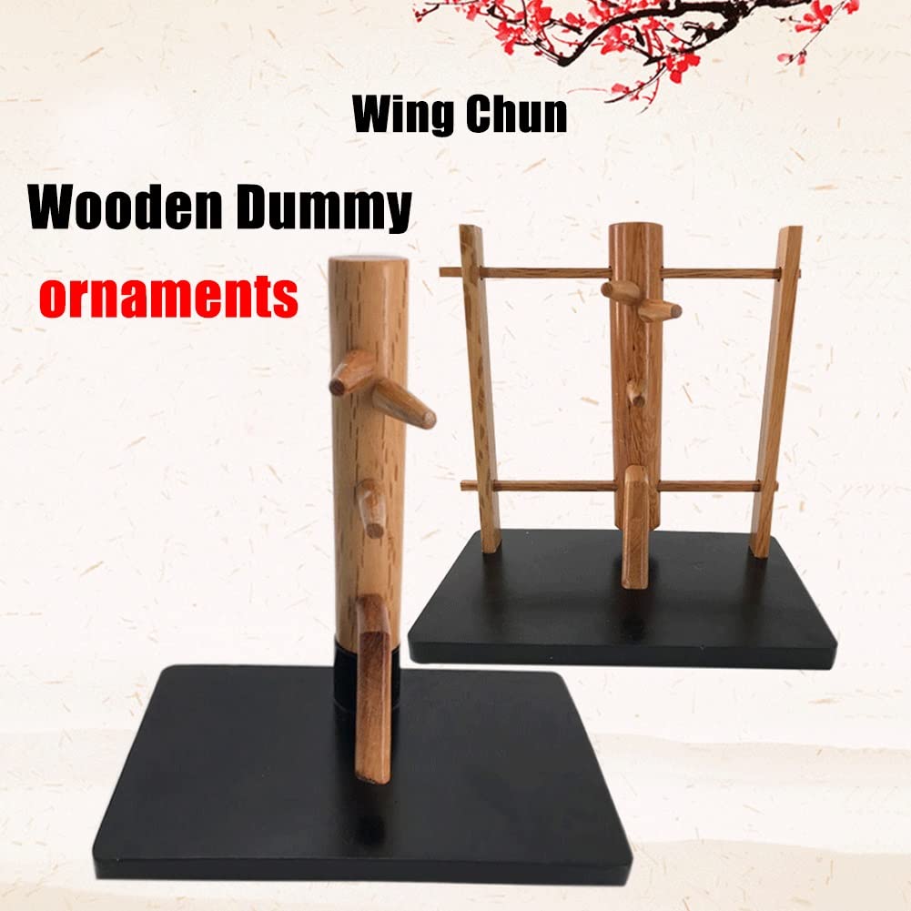 DYK&NX Mini Mannequin de Bois Wing Chun, Wing Chun Kung Fu Décoration, Idée Cadeau Amateurs d'arts, Martiaux en Bois Massif, pour La Décoration de Bureau Artisanat Ornement (Grey : B)