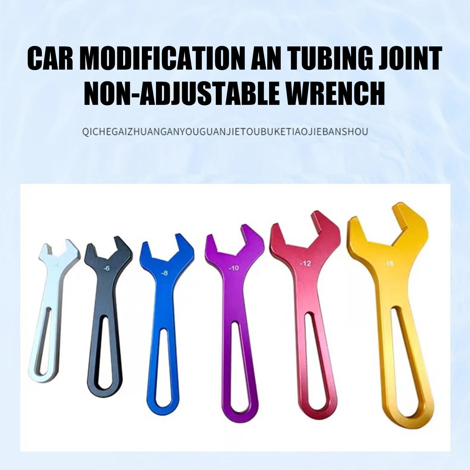 6 chiavi in alluminio resistenti e chiavi per raccordi per tubi, adatte per riparazione di camion e manutenzione rapida dell'auto