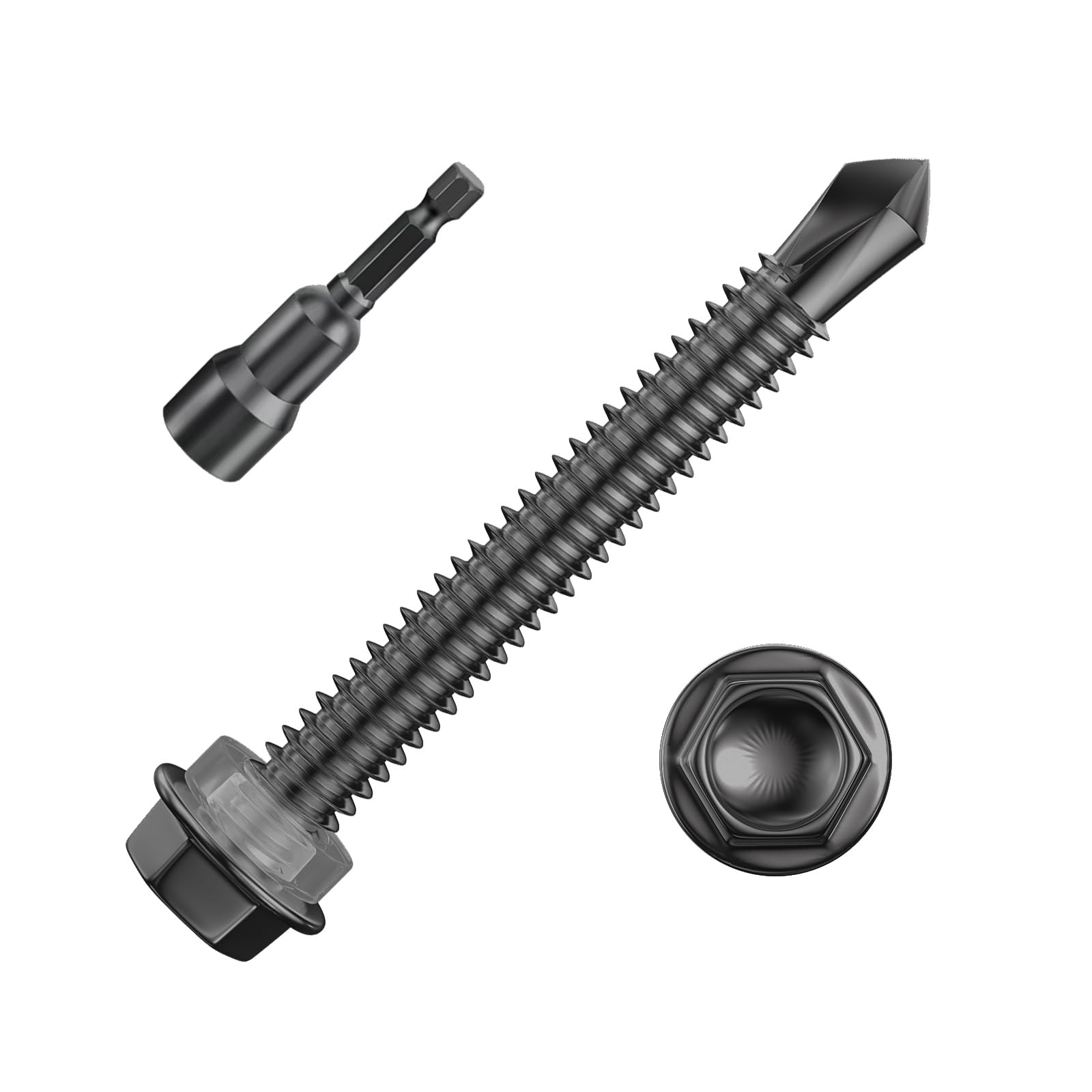 410 Stainless Steel Self-Tapping Screws - 300 Pcs -17