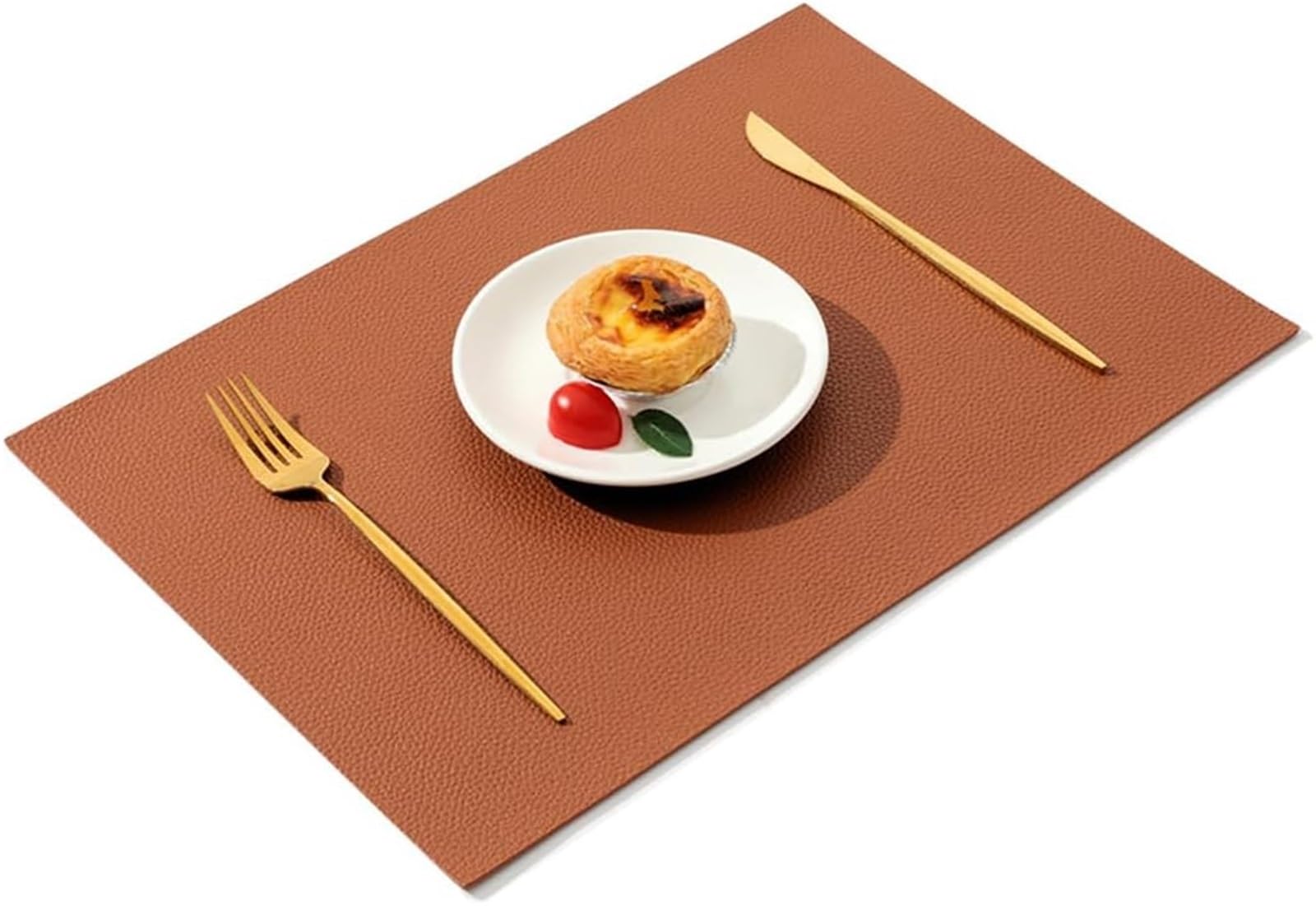 Tapis de table en cuir pour coin café et thé au salon