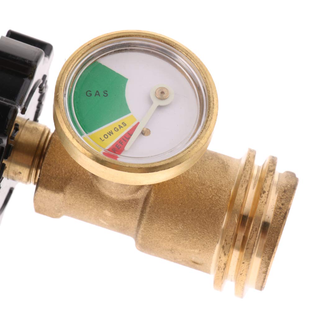 Baosity Tank Adapter Convert POL to Acme/QCC Fitting Brass with Gas