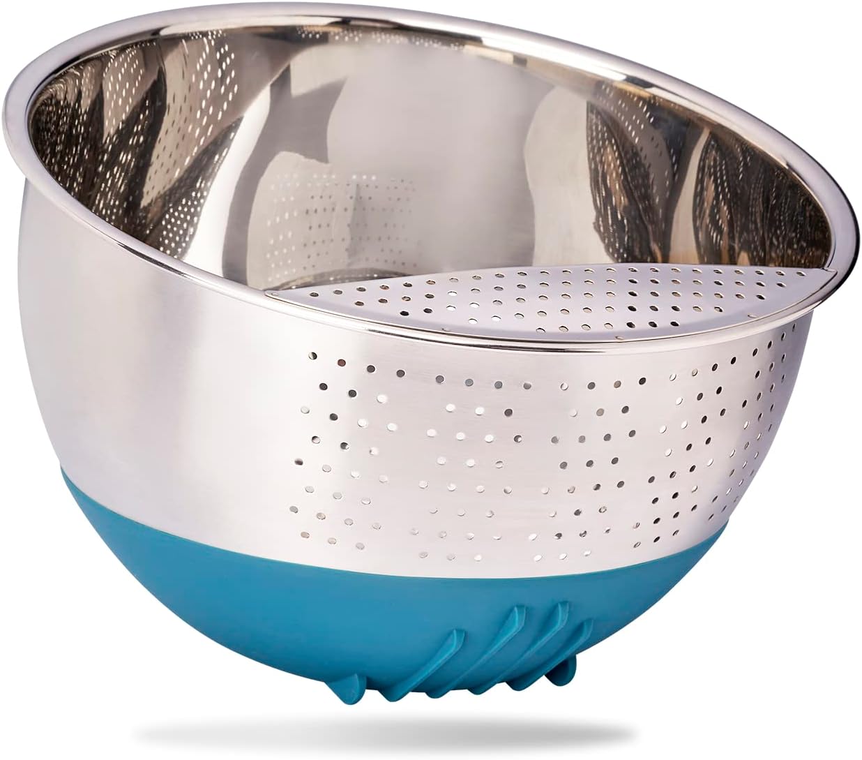 Ciotola Per Lavare Riso In Acciaio Inox Reishunger - Con Base Antiscivolo, Colore Melanzana - Foto 8