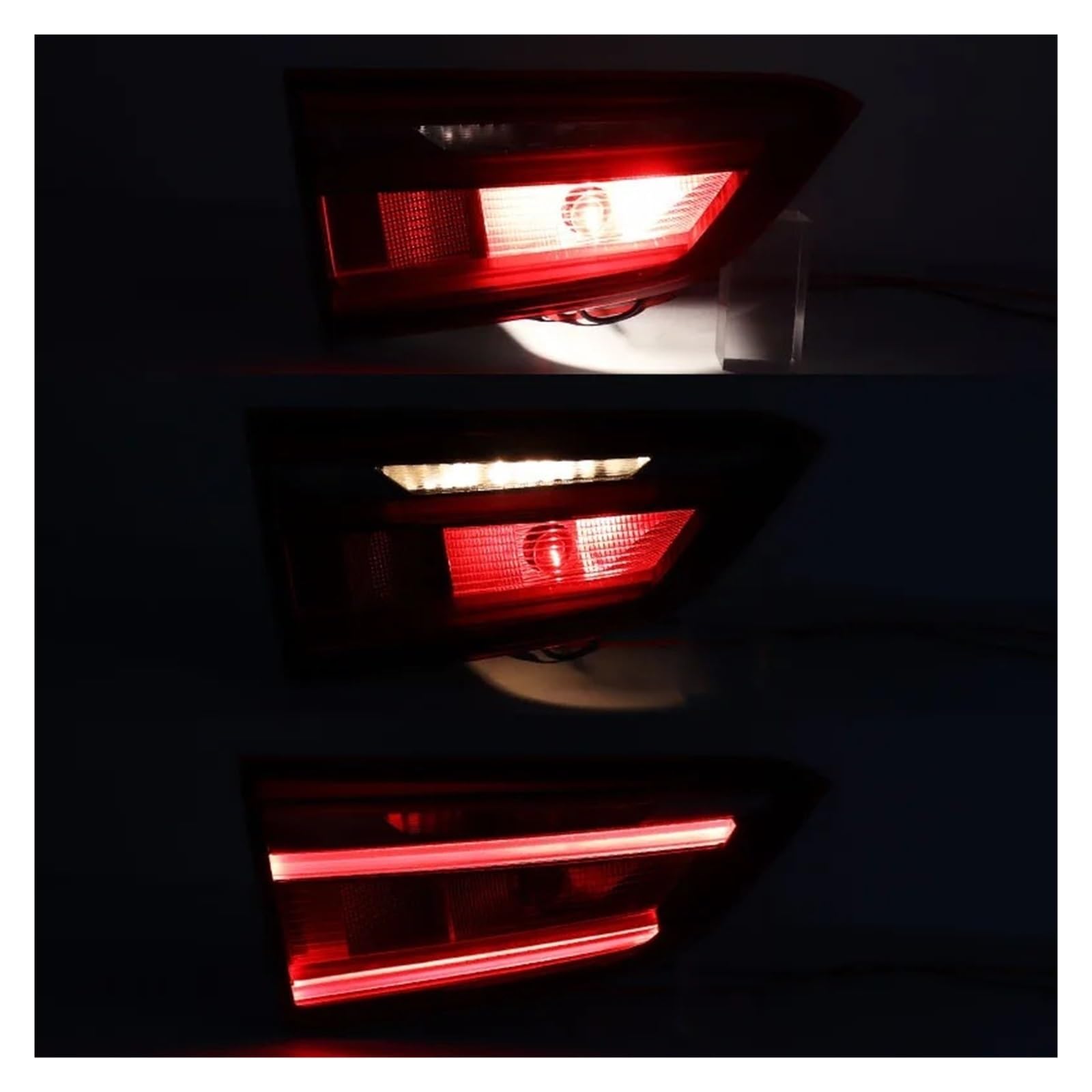 Luz Piloto Trasera Izquierda Para BMW Para X1 2016-2019 OE 63217350697 63217350698 Coche Luz Trasera LED Lámpara Advertencia Freno Conjunto Pieza Automóvil(Inside Left)