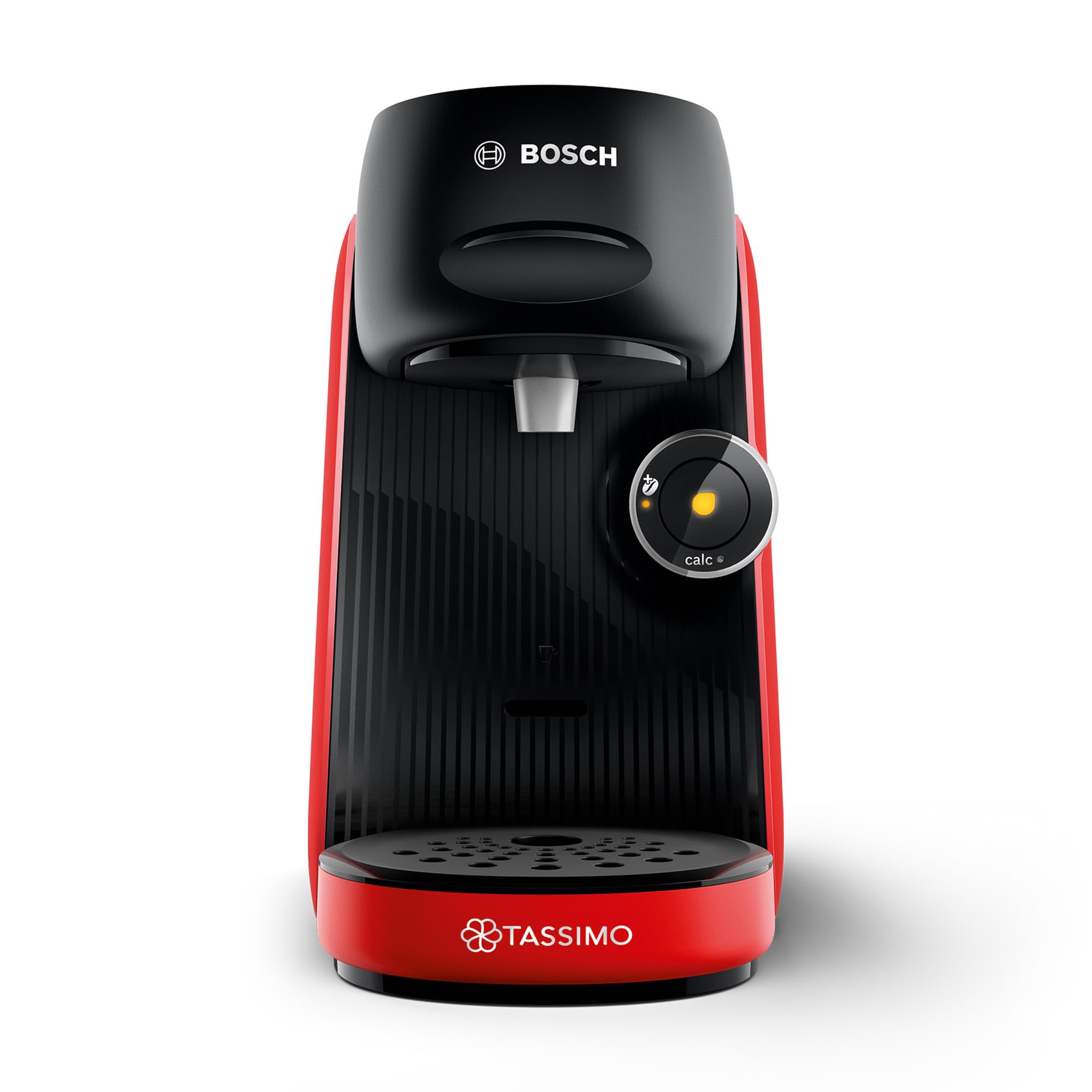 Bosch Tassimo Finesse TAS163E Machine à café multi-boissons, 70 boissons chaudes, IntensityBoost, cafétière à dosettes, rouge