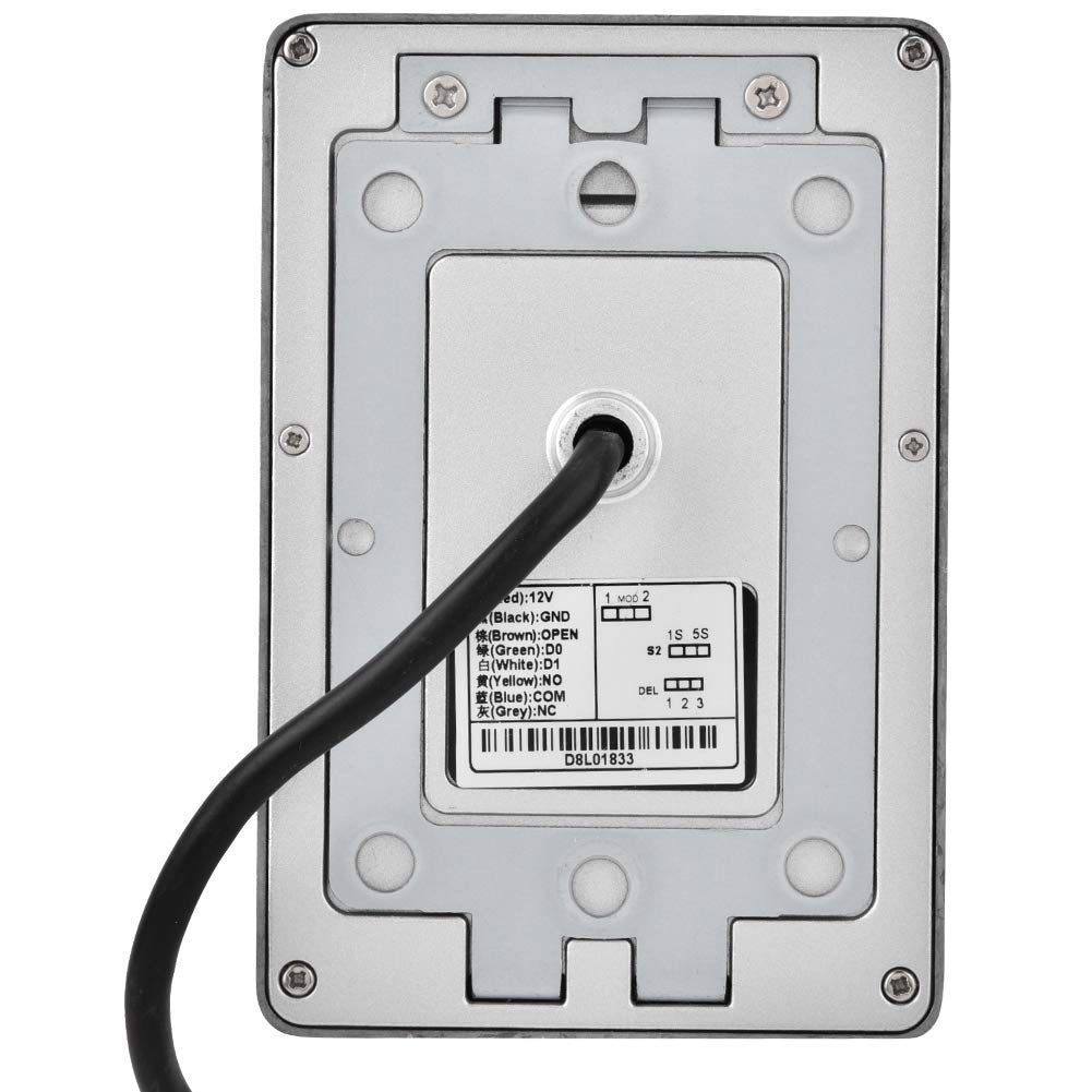 Qinlorgo Carte à Puce imperméable extérieure de Gestion d'accès de Porte de Lecteur de RFID de contrôle d'accès pour extérieur d'intérieur(ID: 125KHz)