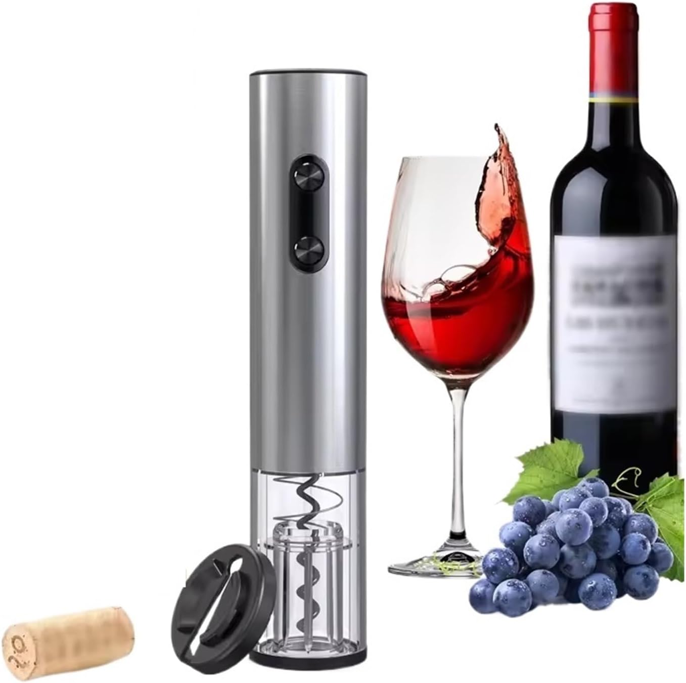 Electric Wine Bottle Opener Automatic Red Corkscrew Tools Kitchen Products Performance Plastic(4 in 1 Rechargeable)