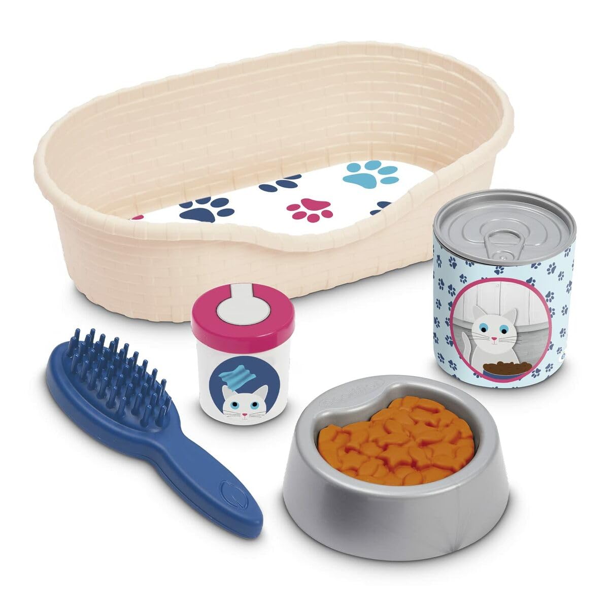 Ecoiffier 1903 – Corbeille Chat Jeu D'Imitation Médical – Peluche + Accessoires – Dès 18 Mois – Made In France