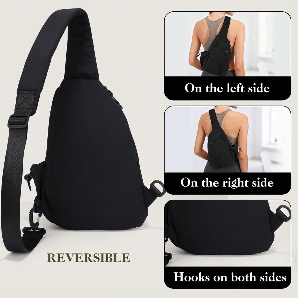 Sling Bag for Women, Anti-Theft RFID Nylon Crossbody Purse with Adjustable Strap for Travel & Shopping - Image 6