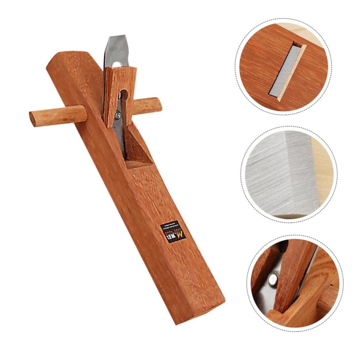 Holibanna Pialla Manuale Per in Naturale e Acciaio Professionale Pialla Portatile Per Falegname e Hobby 400mm
