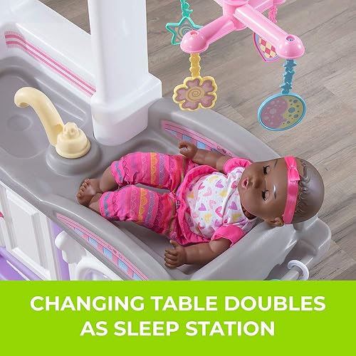 Miniatura 3 de Step2 Love & Care - Juego de muñecas de bebé de lujo para niños, cocina combinada y cambiador, incluye accesorios de juguete, fácil de montar, niños