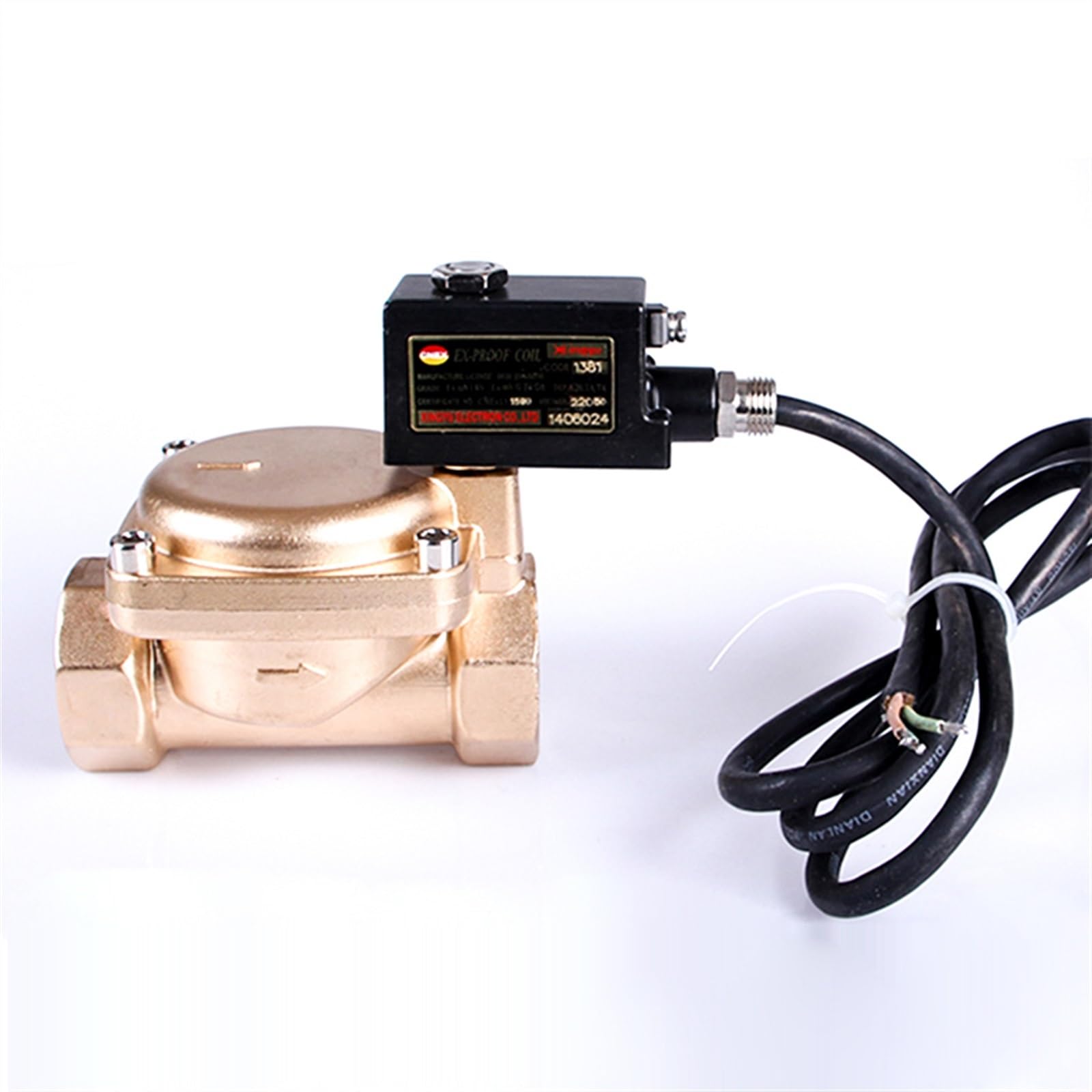 Zdeswaa Ac-220 Dn32 High Pressure 16 Kg Explosion Proof Solenoid Valve Ip65 Normally Closed For Water Oil Air(Ac-220)
