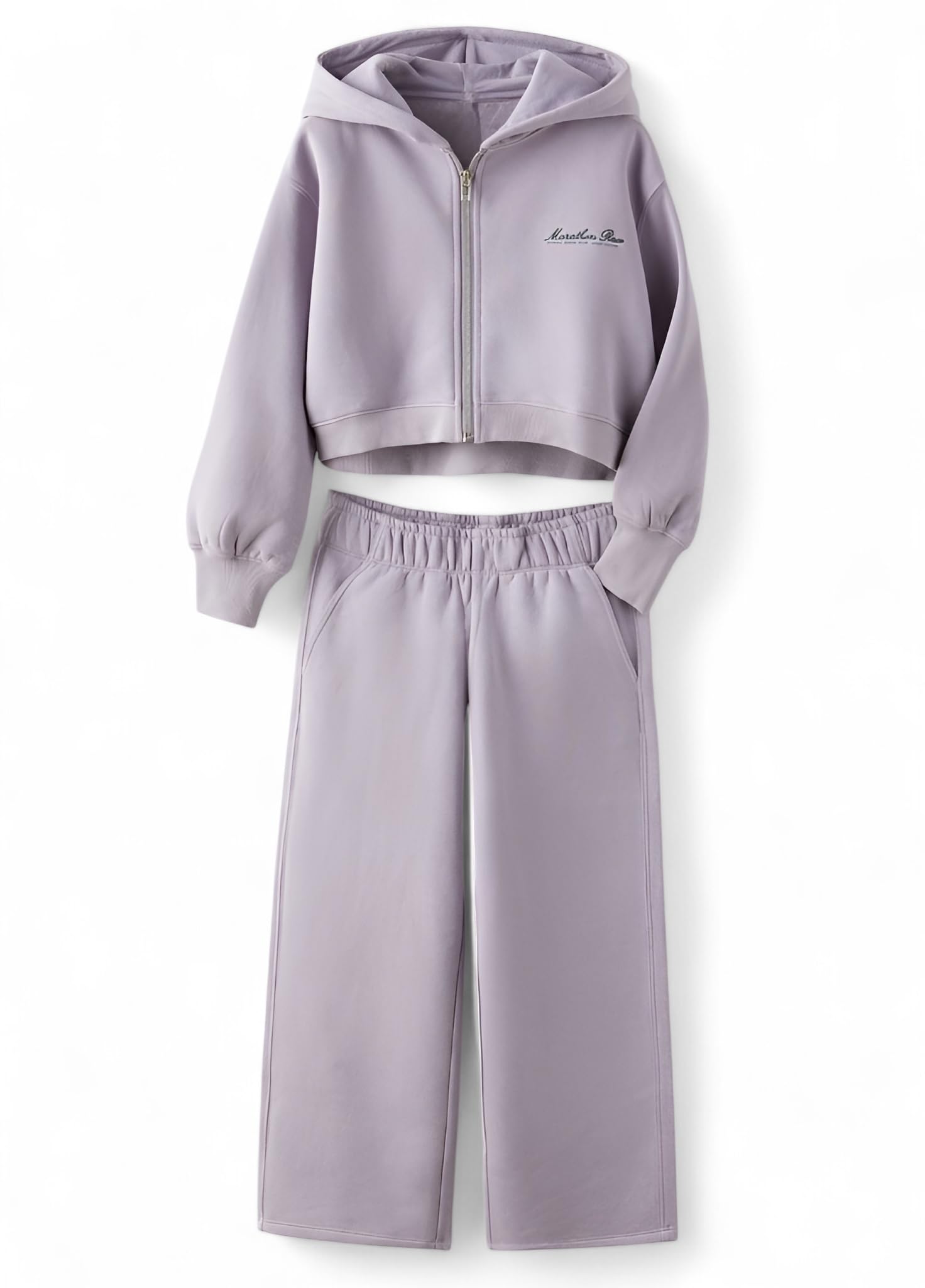 Alan Jones Clothing Girls Solid Tracksuit Co-ords Set-image-48