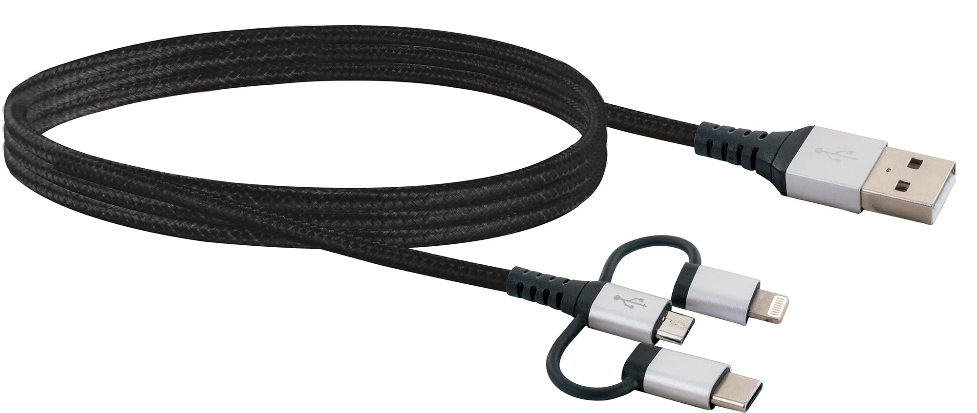 Câble de charge robuste SCHWAIGER LKU100 533 de 1,5 m double fonction