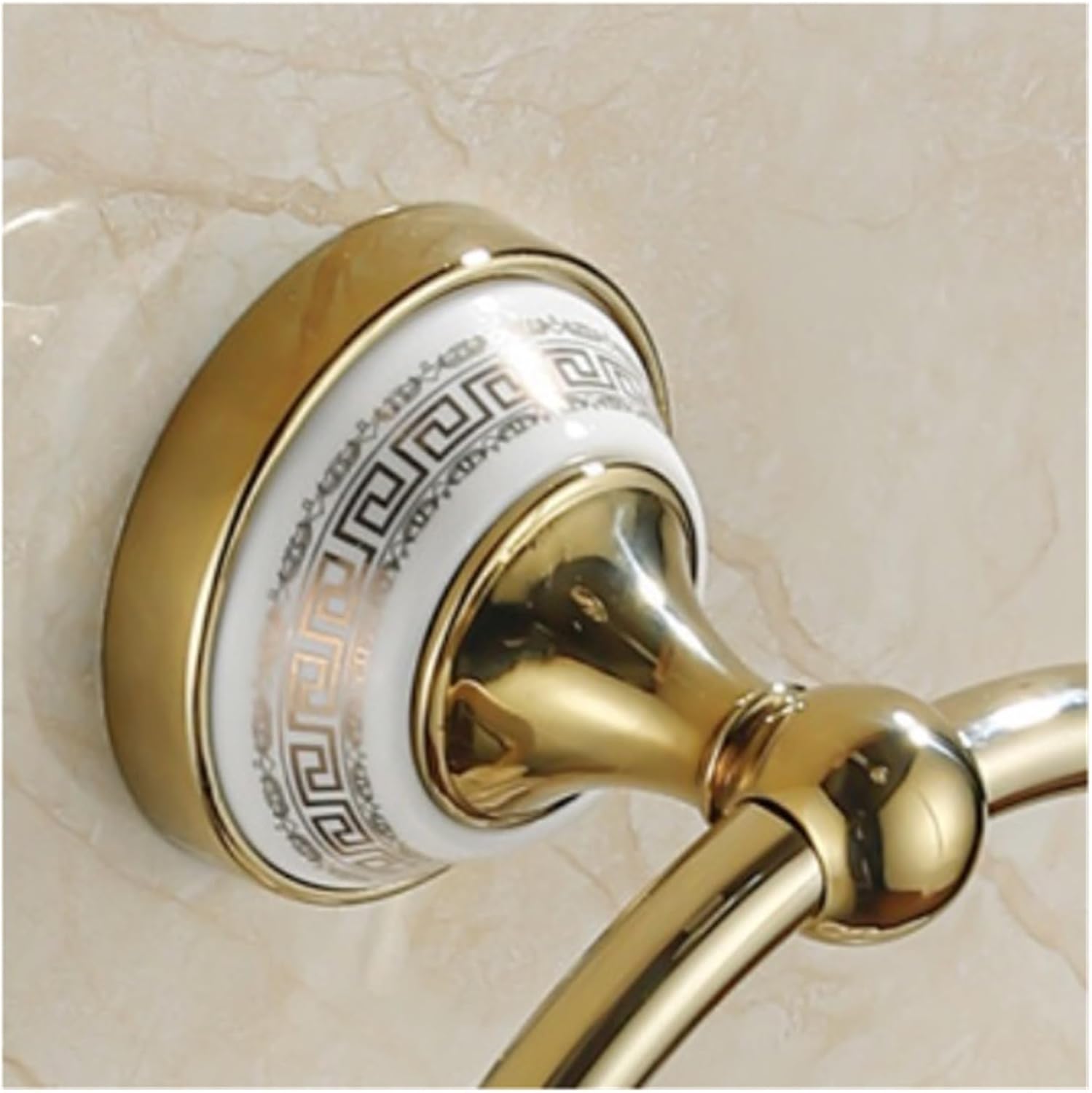 Towel Holder for Bathroom Wall Stainless Steel Towel Ring Toilet Bath Towel Holder Zinc Alloy Base Wall Mounted Bathroom Accessories Gold Bathroom Towel Ring