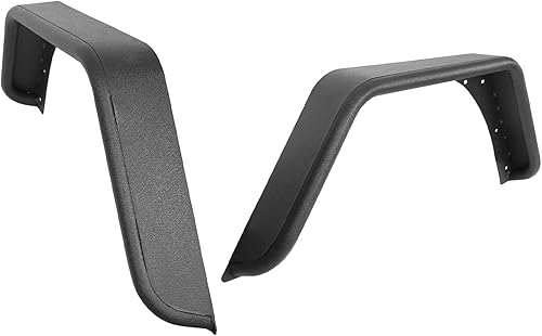 Vista 15 de u-Box TJ Guardabarros delantero Flare Mud Guard Textura Acero para Jeep Wrangler TJ & TJ Unlimited 1997-2006