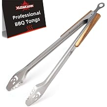 XUDAKAIXIN 21-Inch Extra Long Stainless Steel BBQ Tongs with Extended Luxurious Acacia Handle   Durable and Easy-to-Clean Grilling Tool for Cooking, Kitchen Use, and Outdoor Barbecues