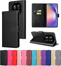Capa Capinha Protetora Celular Carteira Flip Couro Compatível Xiaomii REDMI NOTE 14 5G Proteção Premium [DPF] (PRETO)