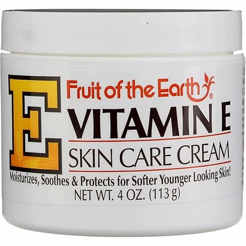 Fruit of the Earth - Crema para el cuidado de la piel con vitamina E, 4 onzas por frasco, paquete de 8