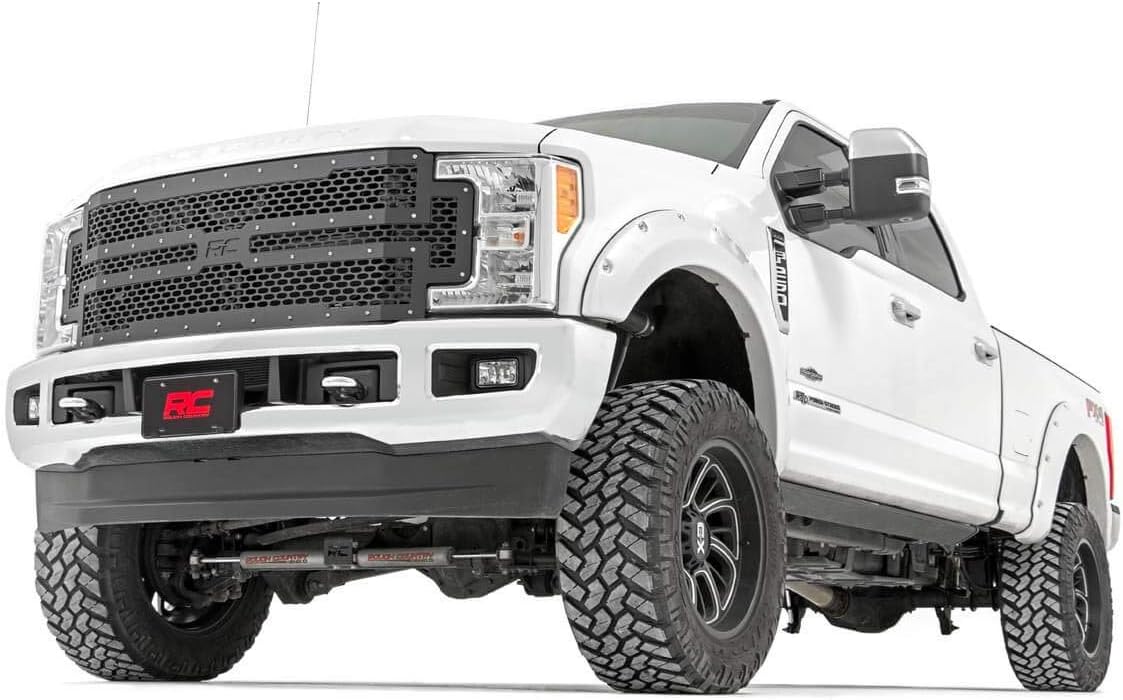 Rough Country Black Mesh Grille Insert for 2017-2019 Ford Super Duty - 70213