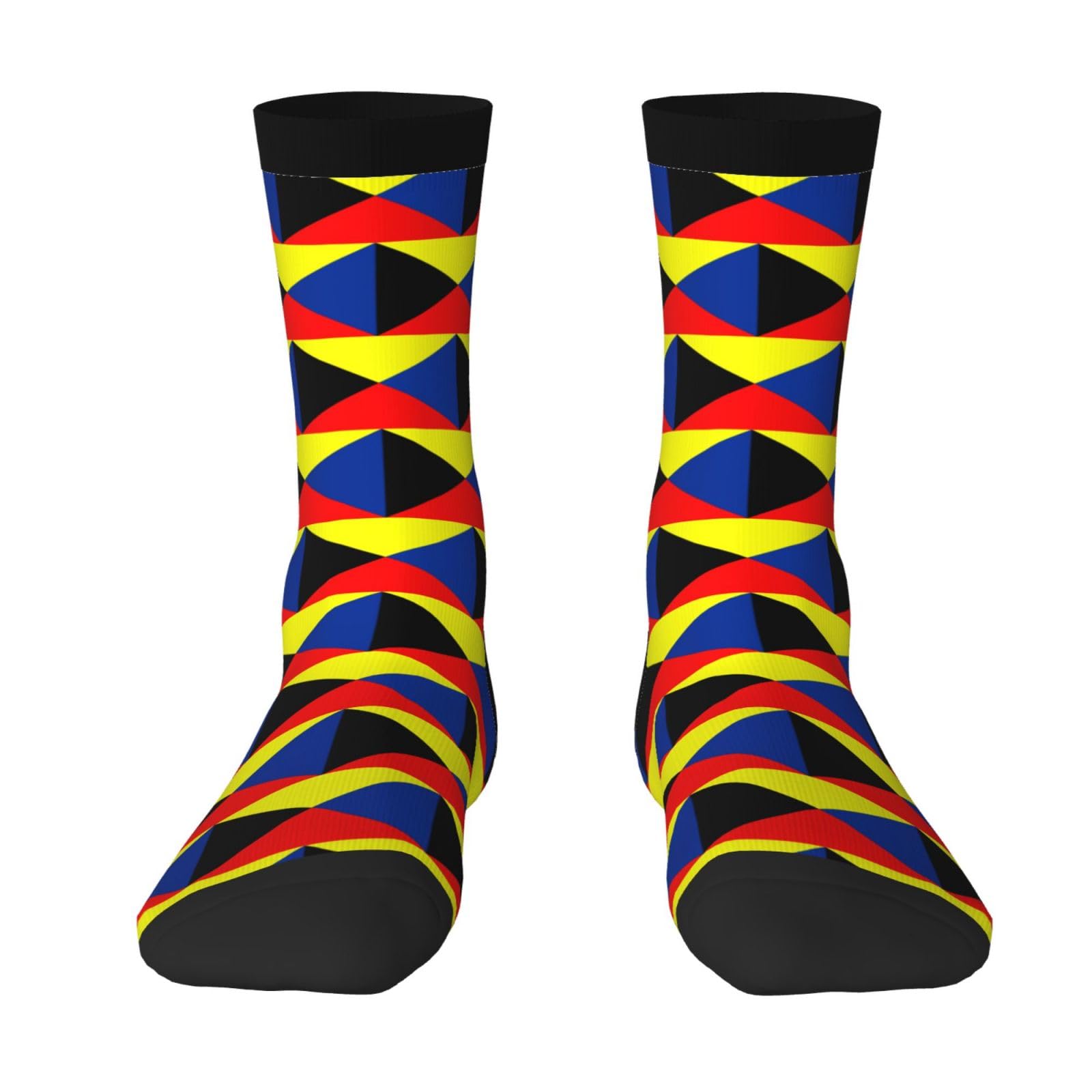 Oudrspo Unisex As Pic Zulu Flag Socks Classic Mid Calf Socks Outdoor Sports Running Casual Socks