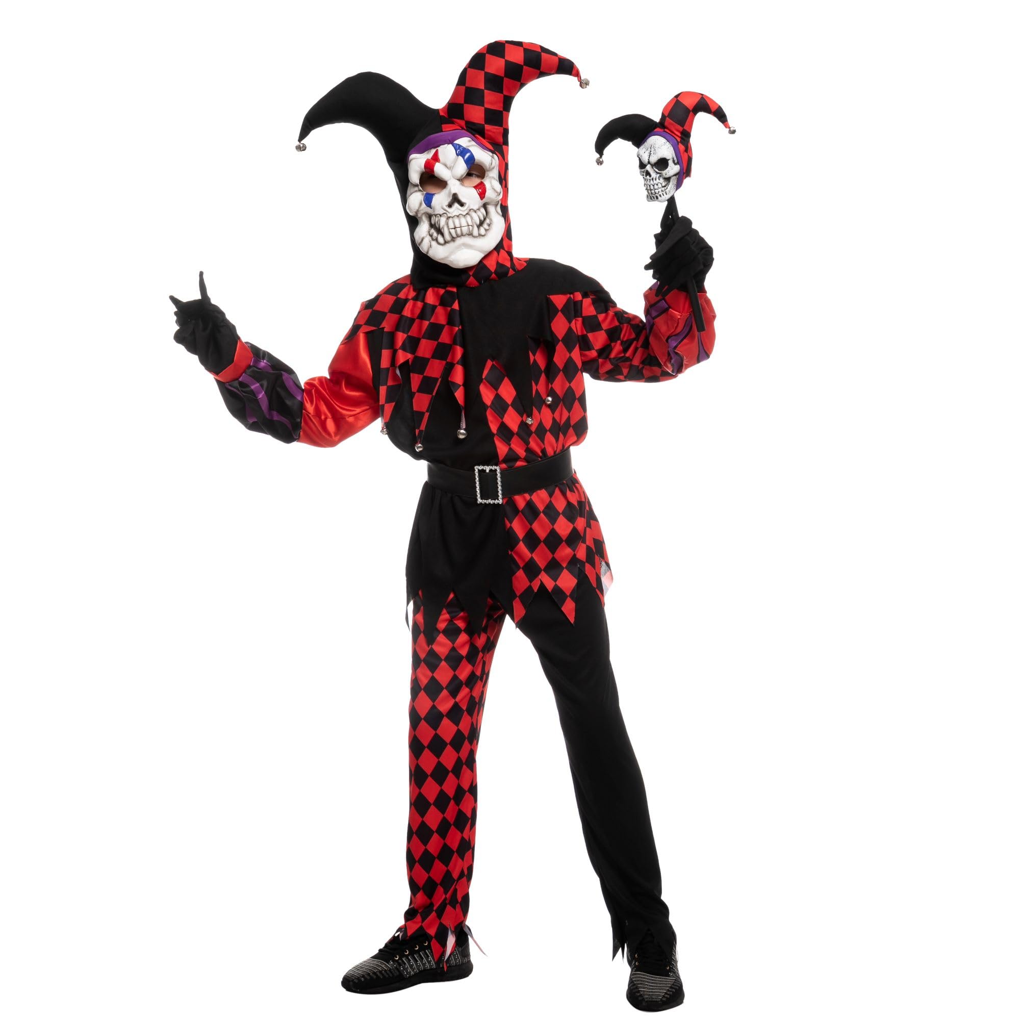 Spooktacular Creations Halloween Clown Kids Costume with Mask for Scary Clown Costume Party. Medium (8-10 yrs)