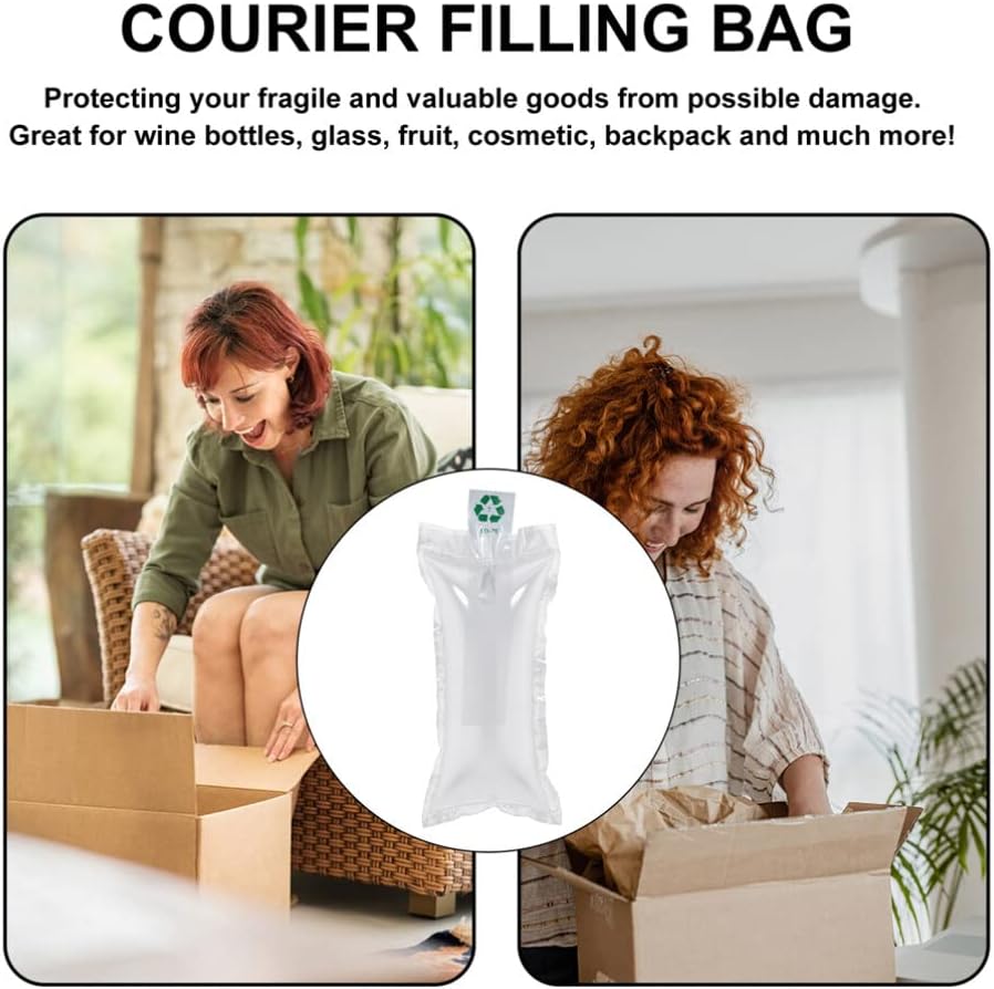 jojofuny 100pcs Inflatable Air Pillows for Packaging Bags for Shipping and Mailing and Space-saving Packing Bags