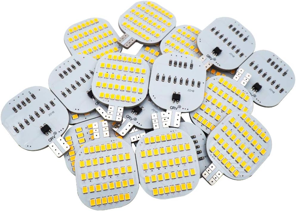 GRV T10 921 194 C921 LED Light Bulb 38-2835 SMD Super Bright Lamp DC12V for Boat RV Trailer Camper Motorhome Ceiling Dome Interior Lights Dimmable Warm White Pack of 20
