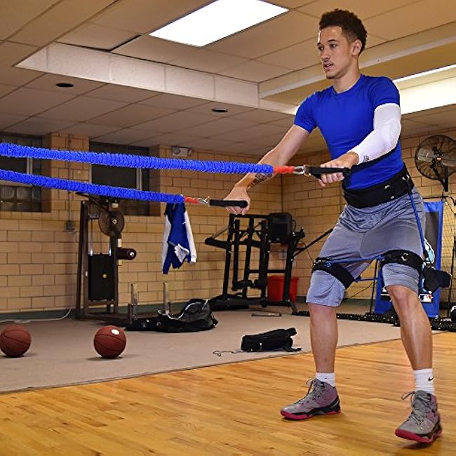 Acceleration Speed Cord Bungee Multi-Sport Resistance Training Kit - Improve Strength, Power, Agility, Vertical Jumping, Sprint Speed ¨C 3 Waist Belt Sizes (S, M, L) Available - Kinetic Bands