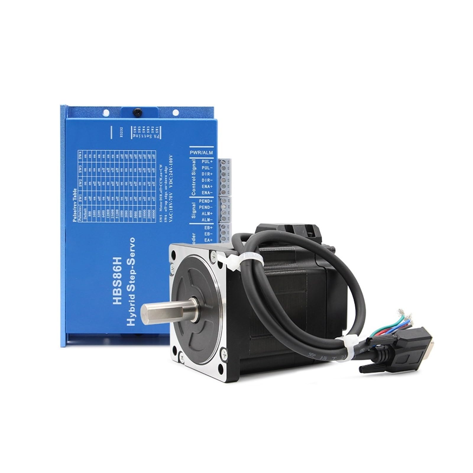 Zestaw Silnika Krokowego Nema34 Z Zamkniętą Pętlą 4,5 Nm HBS86H + 86HS45N Serwosterownik 2-fazowy DC (30-110 V) / AC (18-80 Niezawodna Praca