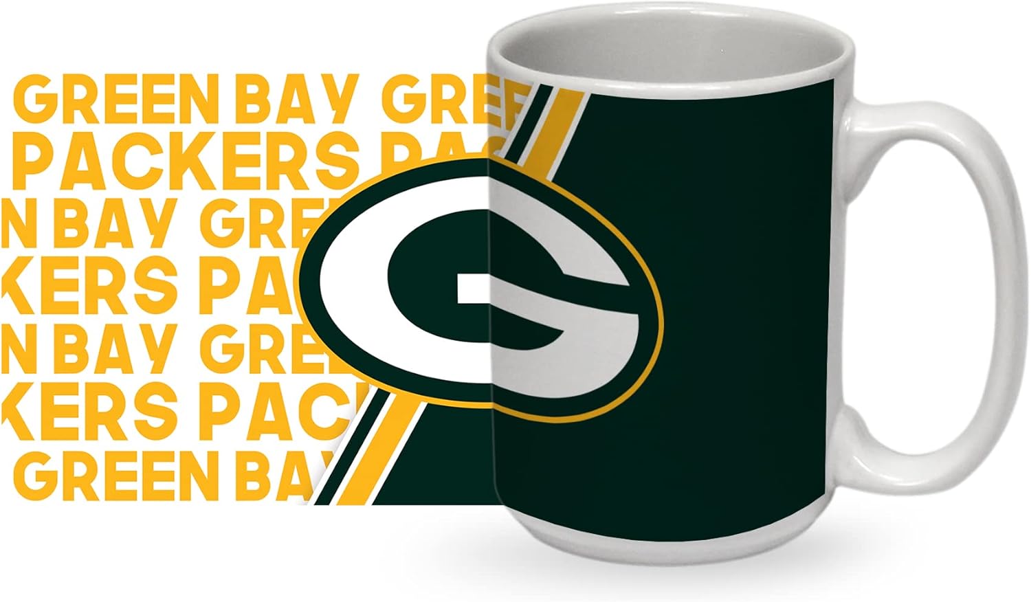 Rico Industries NFL Football 15 oz White Ceramic Mug