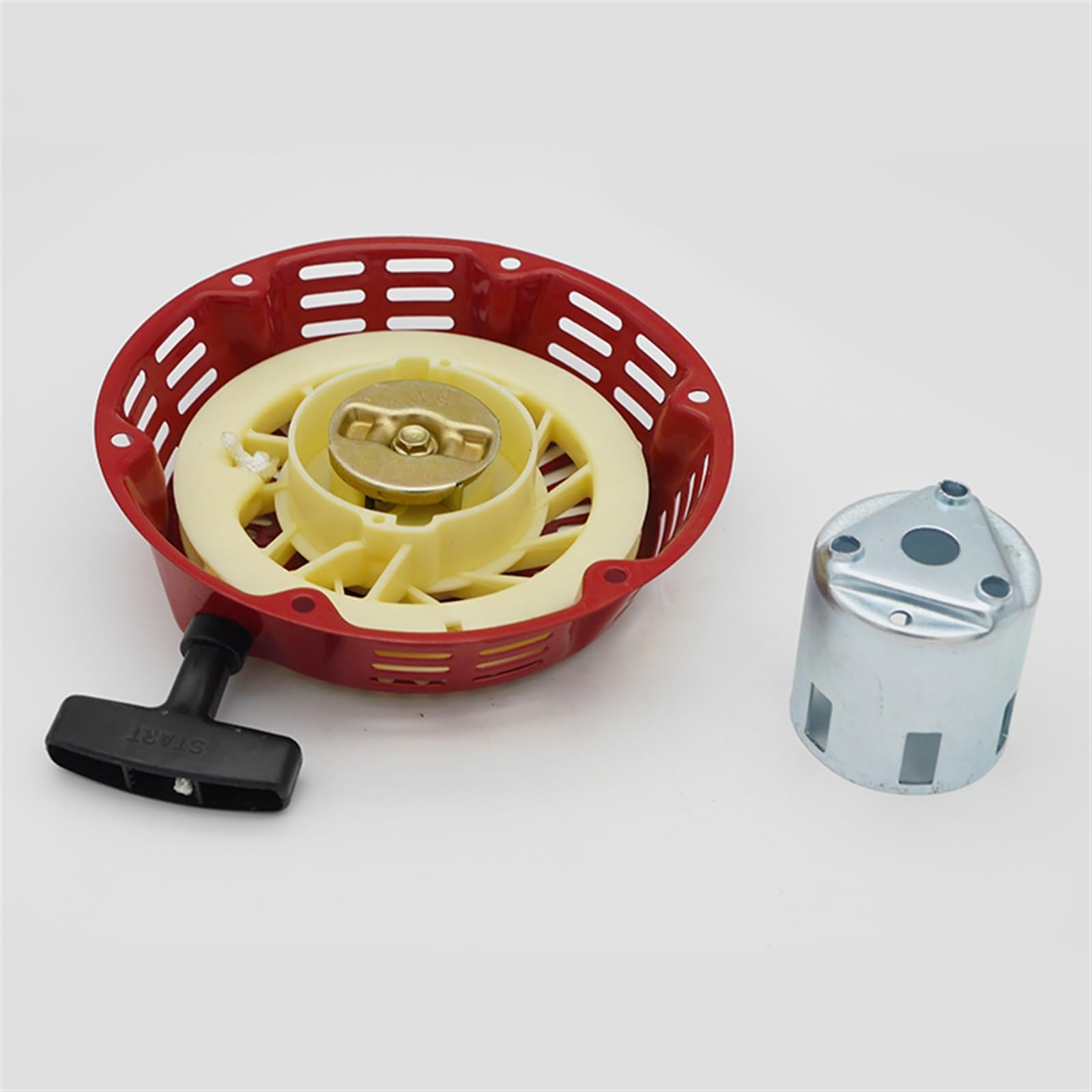 Arranque de Retroceso con Tirador Juego de Copas de Brida de Arranque de Retroceso for Motor de cortacésped de Gasolina GX340 GX390 11HP 13HP 188F, Pieza de Repuesto