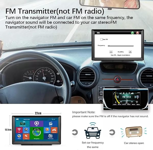 NEWFUN GPS Auto, 9 Pollice GPS Pesi Pesanti, Navigazione Automatica HD Touch Screen, Multi-Lingue Guida Vocale, 2025 Mappatura UK Europa, Installata Aggiornamento Libero a Vita - 3