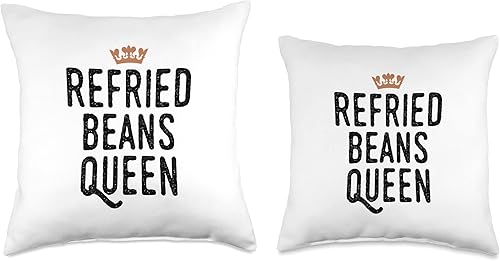 Miniatura 3 de Refried Beans Queen Almohada gráfica 18 x 18 pulgadas multicolor