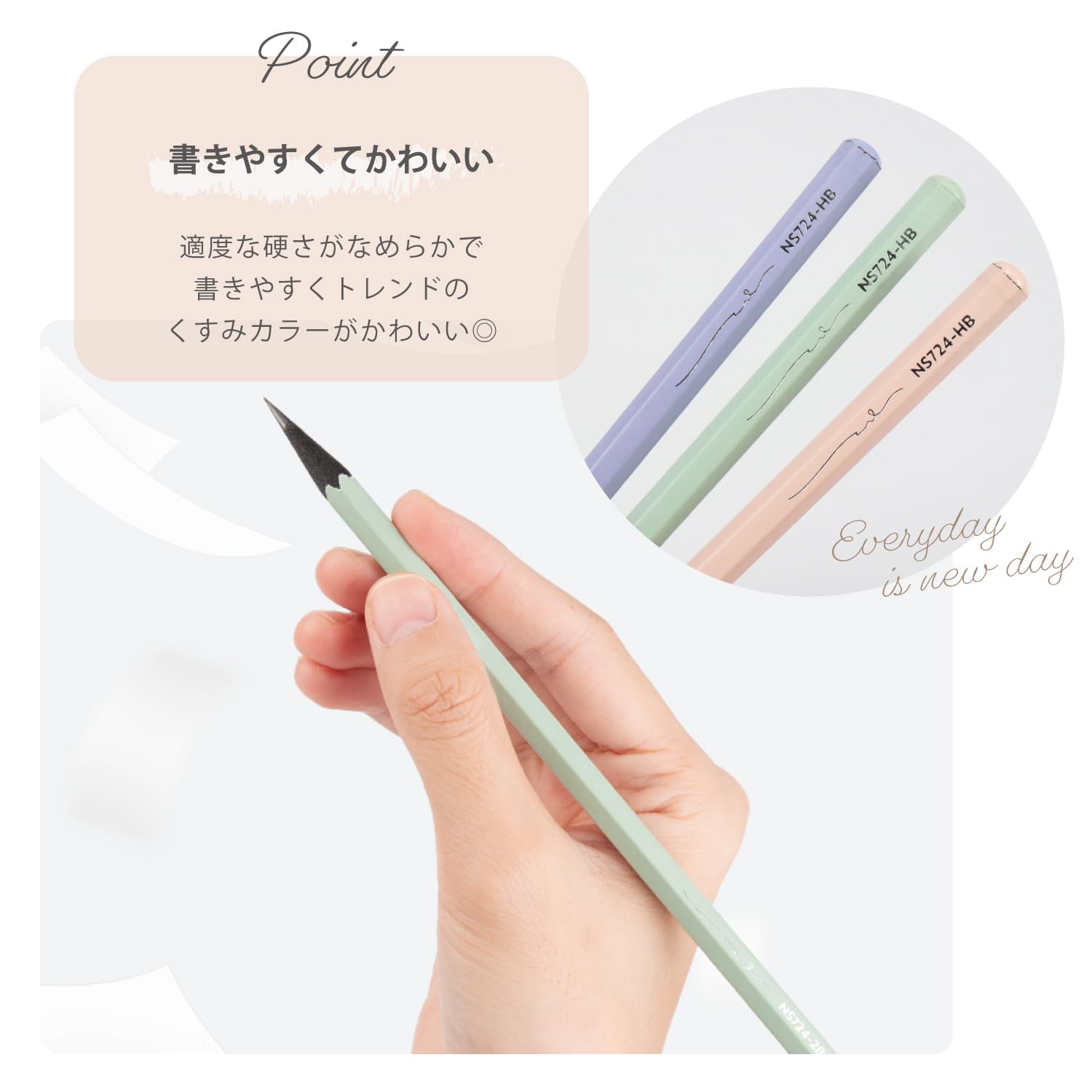 Amazon | 【インクのチップス】 deli Nusign 鉛筆 六角 10本セット (芯